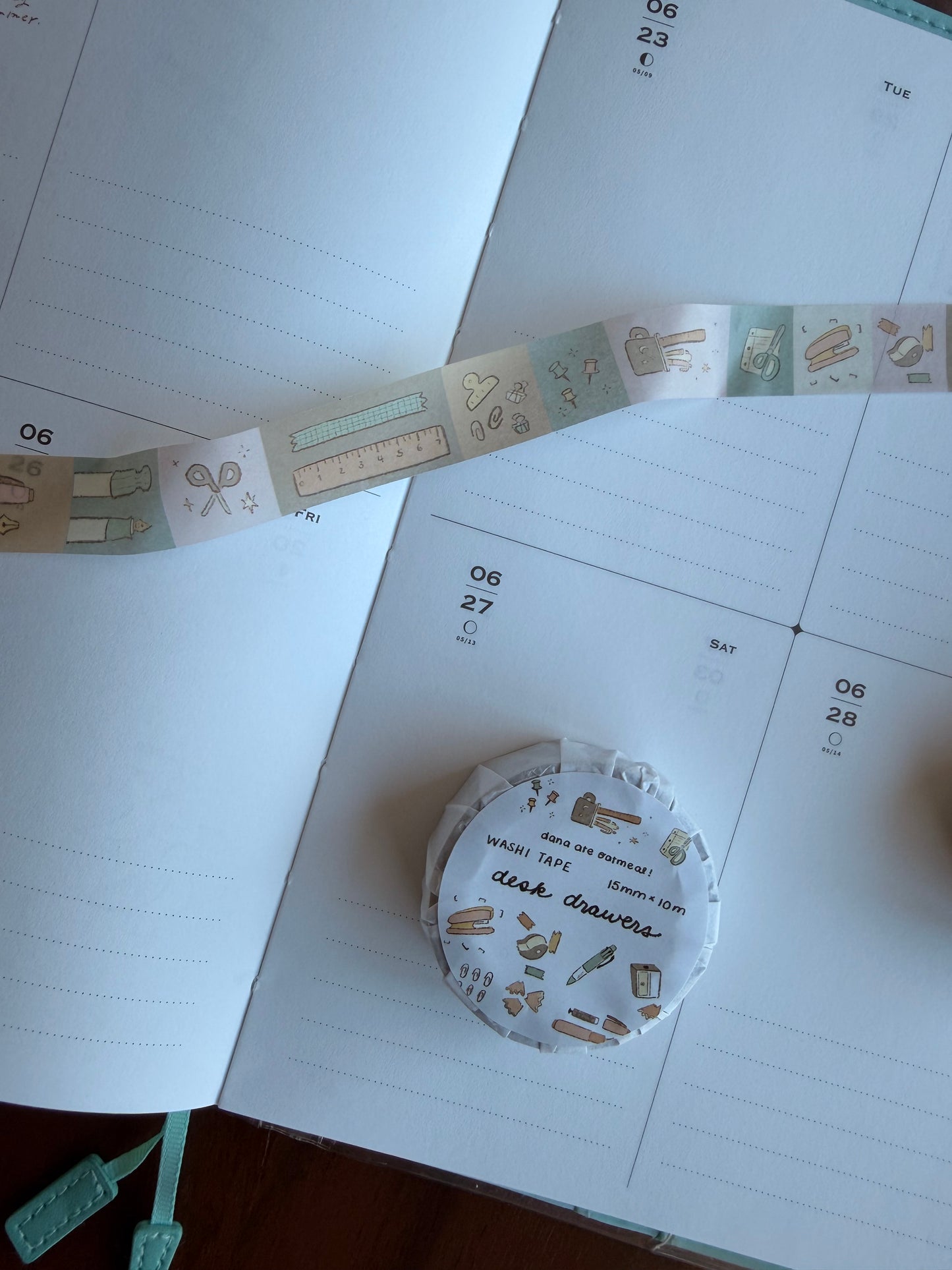 desk drawers washi tape