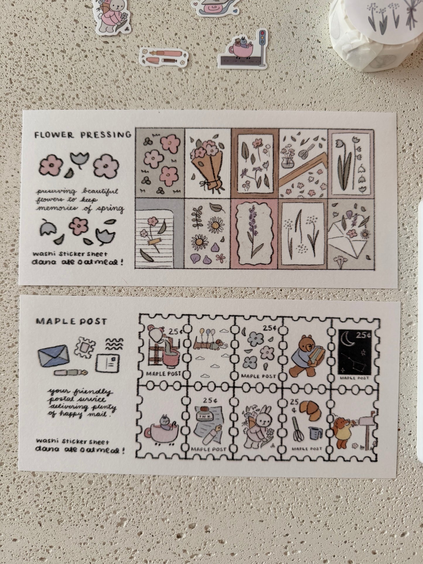 maple post sticker sheet