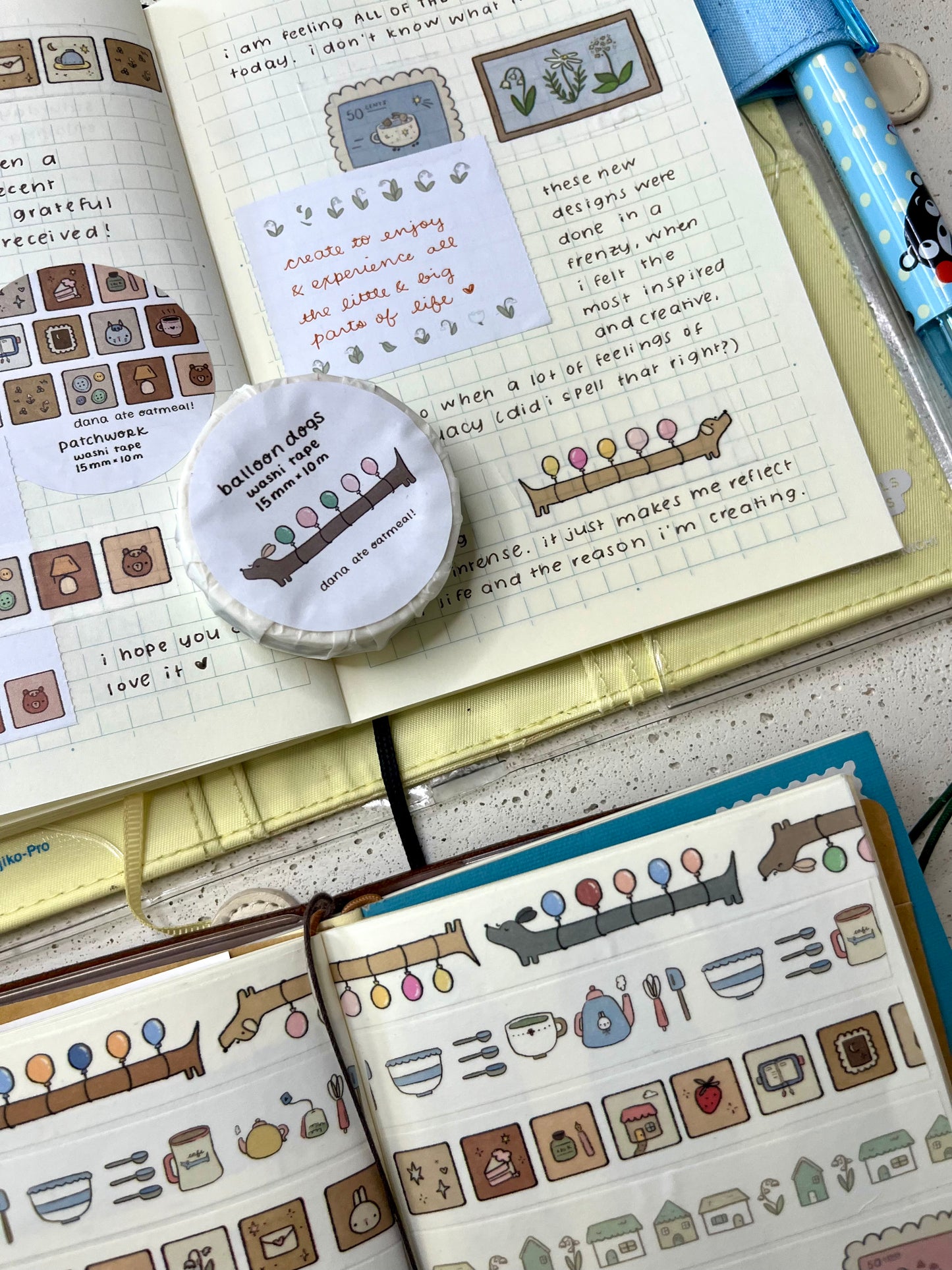 balloon dogs washi tape