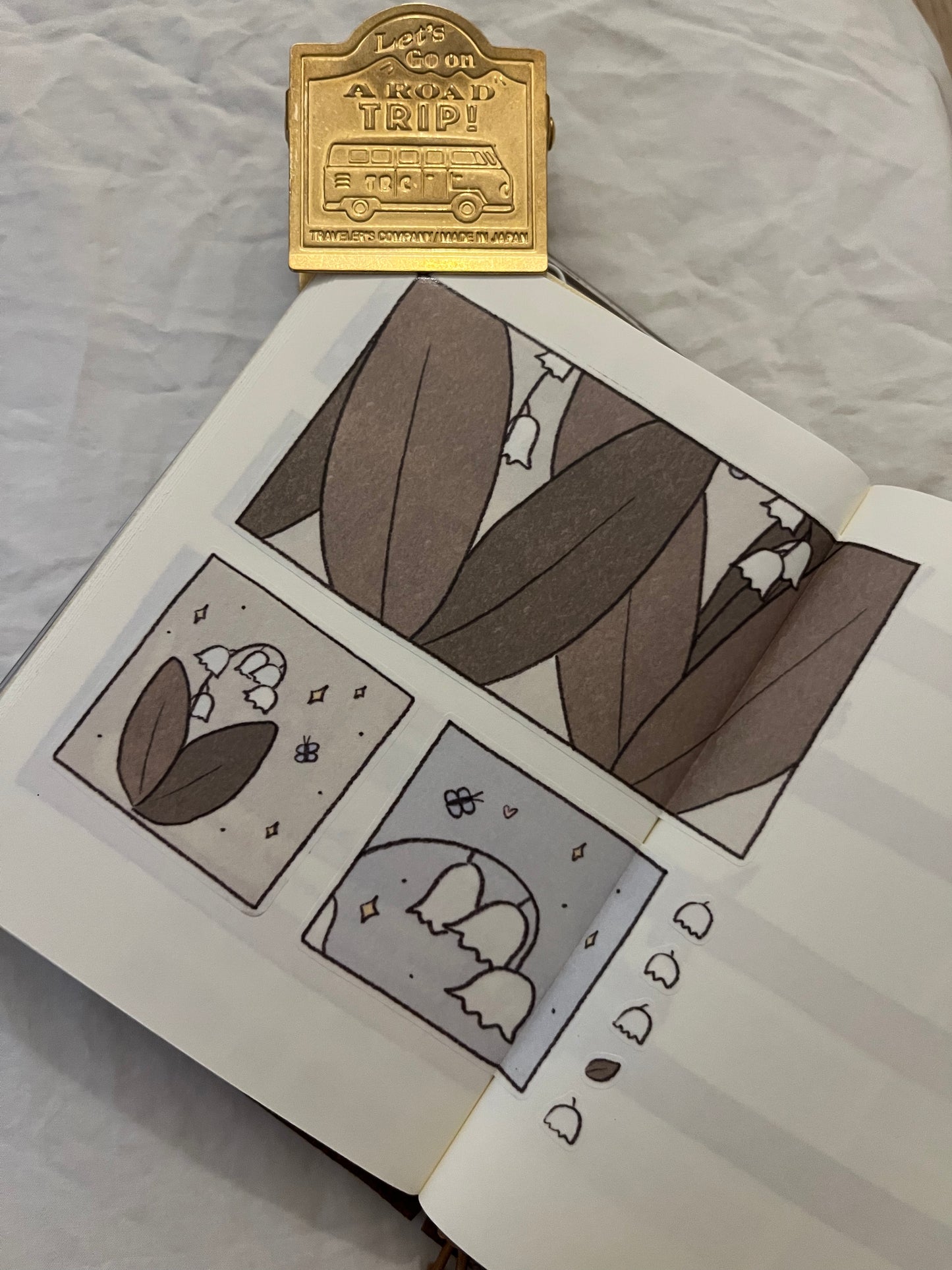 lily of the valley sticker sheet