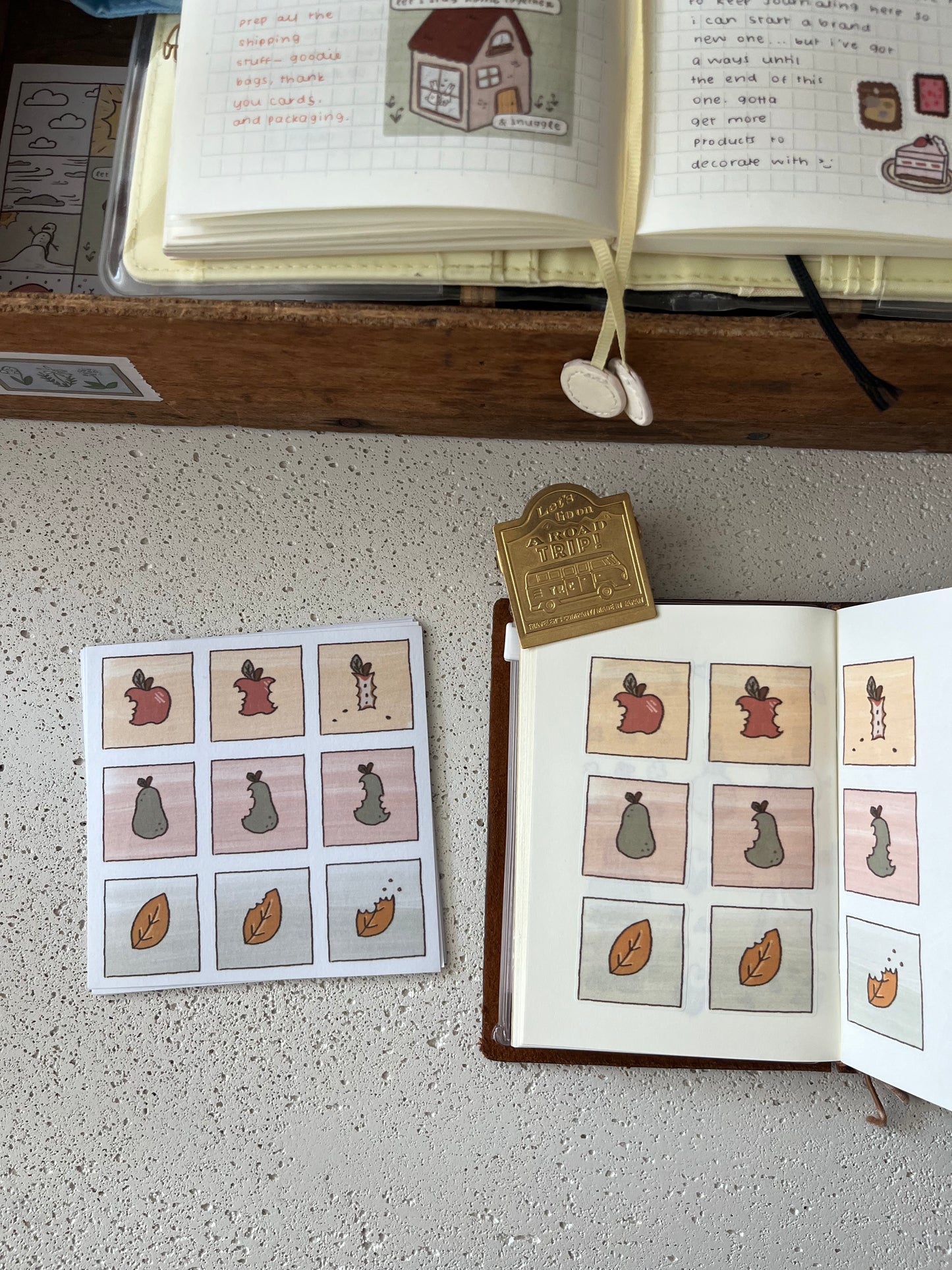 take a bite sticker sheet