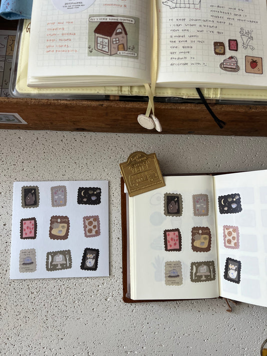 tea in the sky sticker sheet