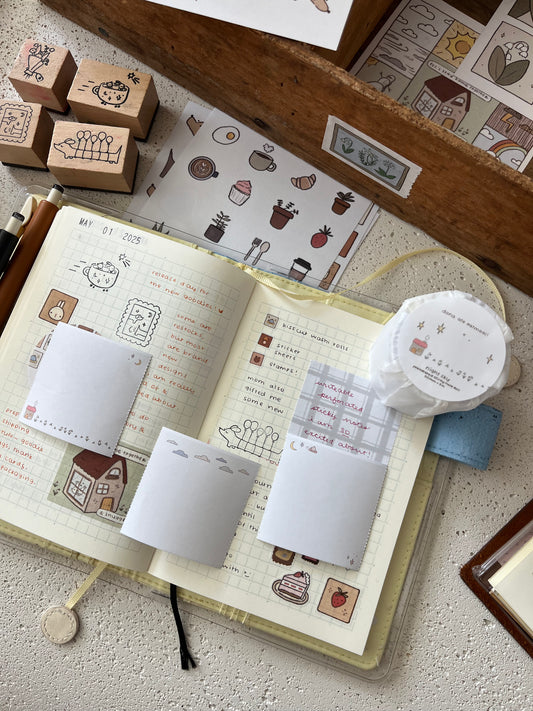 night sky perforated sticky note roll