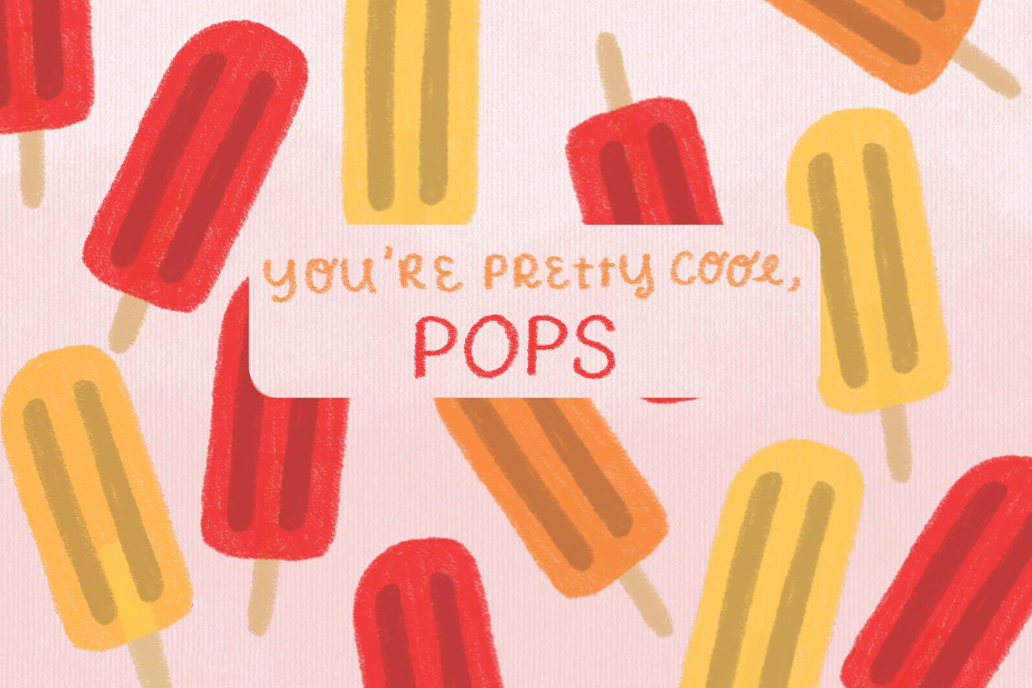 pretty cool pops postcard