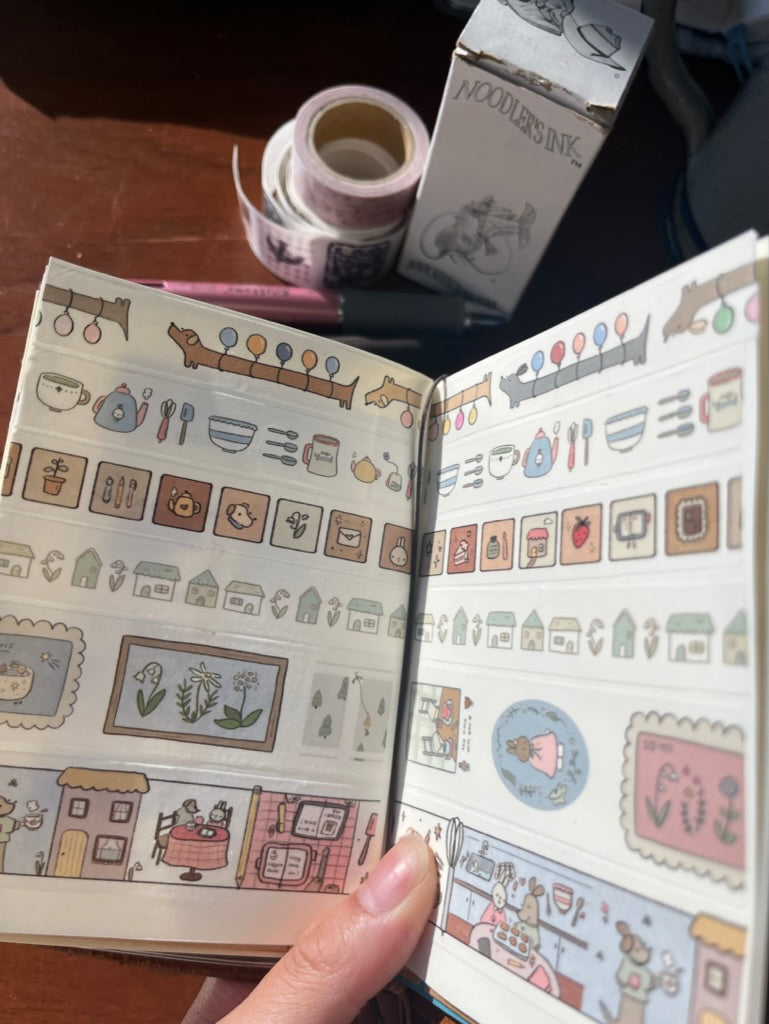 bunny and bear washi tape