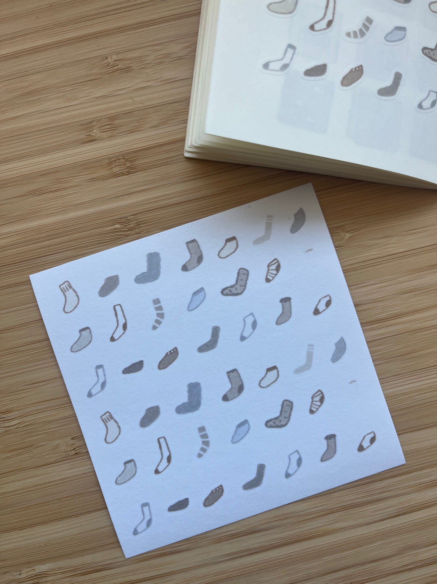 lost socks washi sticker sheet