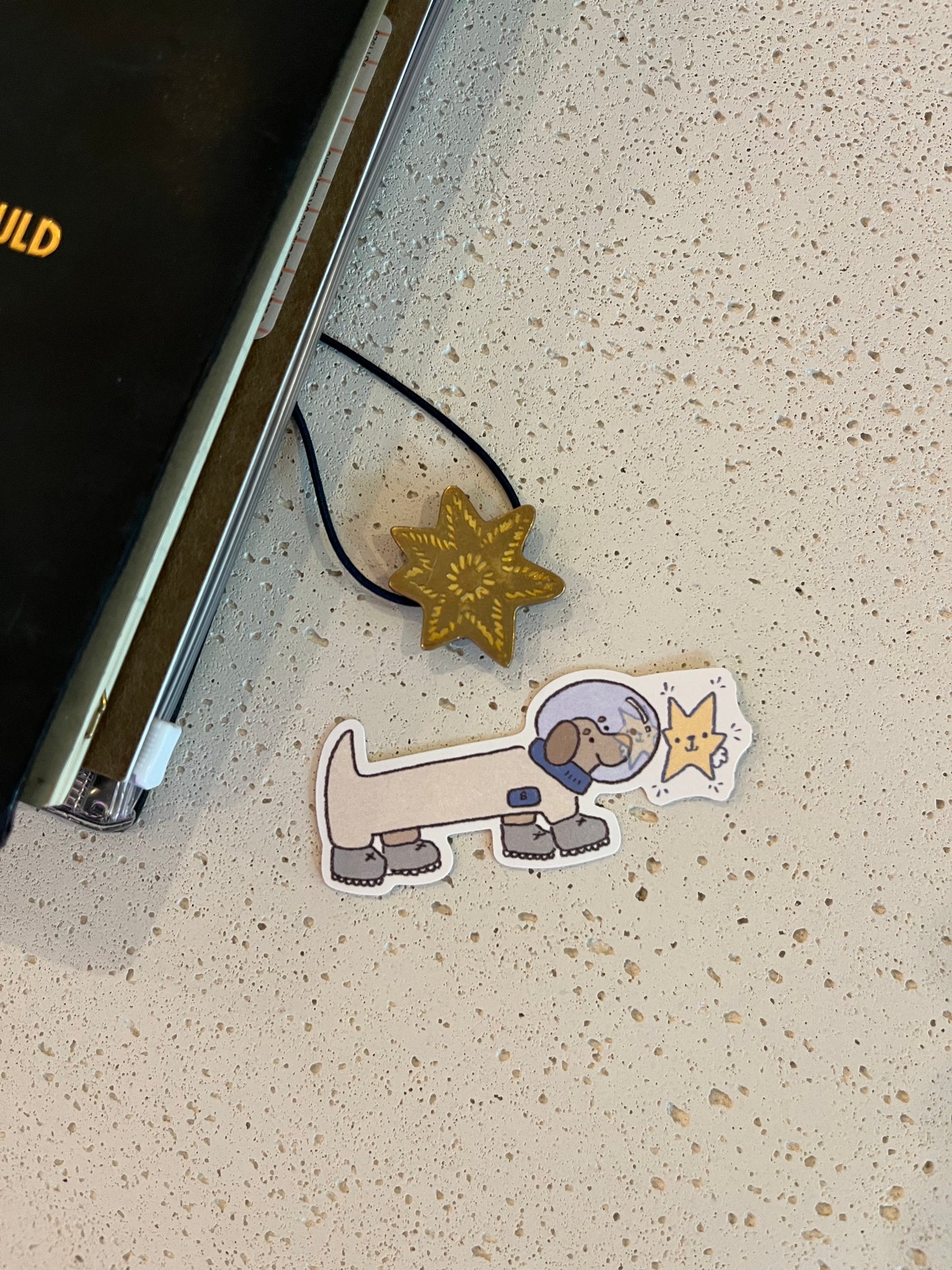 weenie meets star vinyl sticker