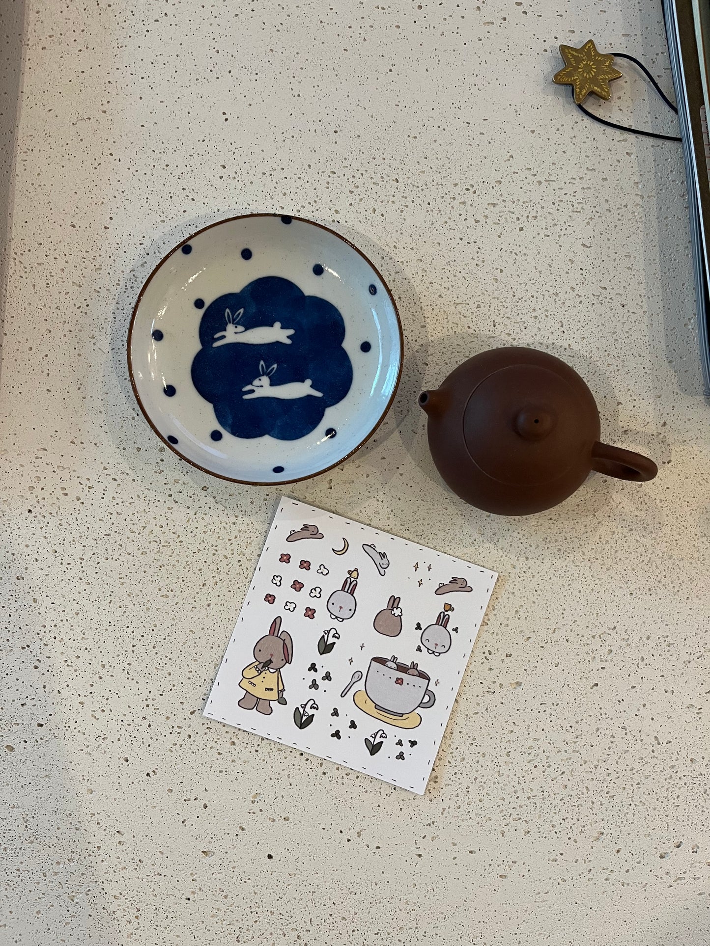 bunny washi sticker sheet