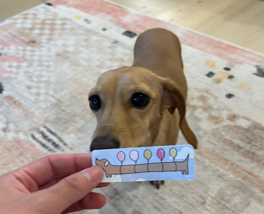 weenie balloons vinyl sticker