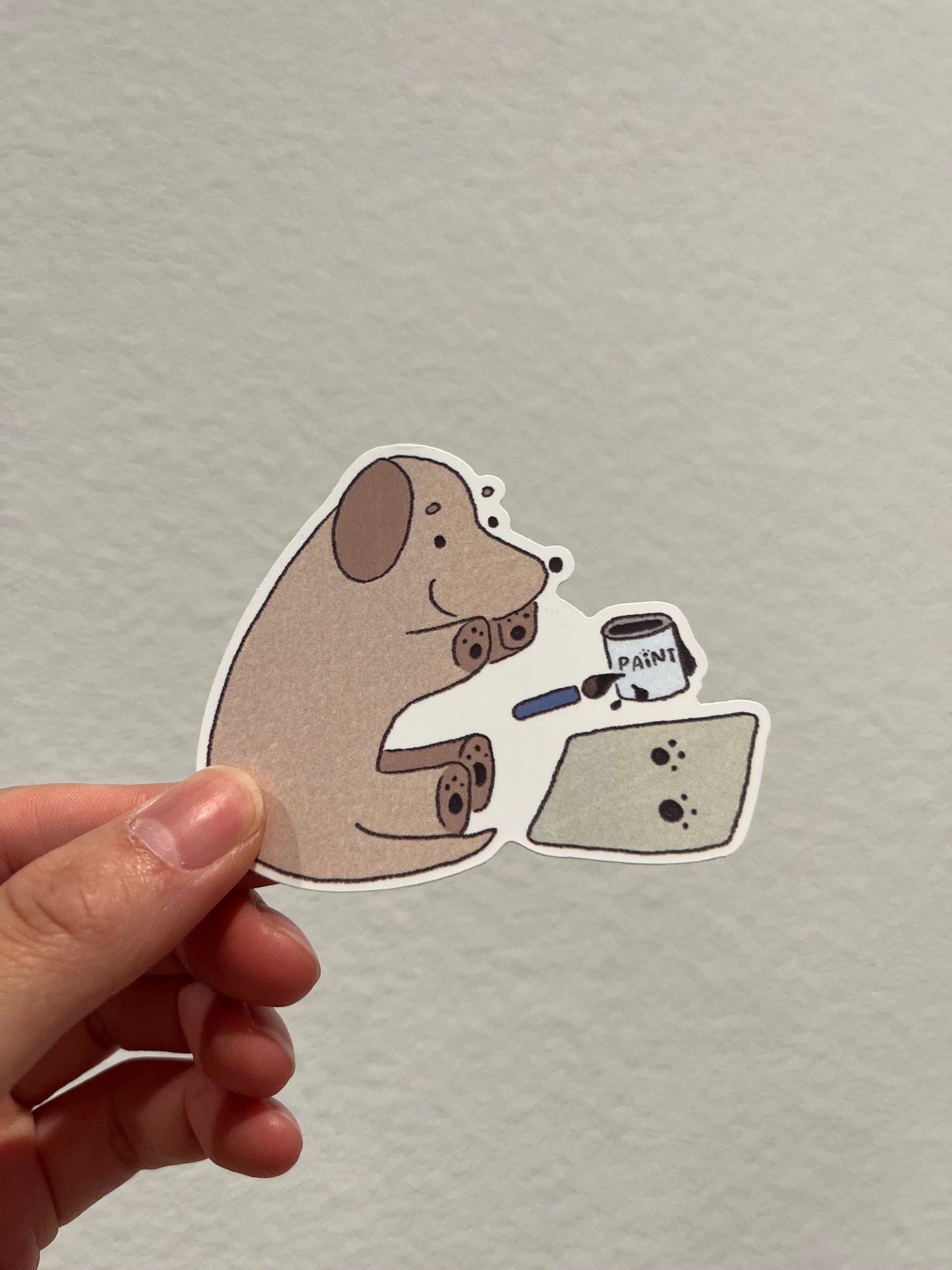 paw prints vinyl sticker