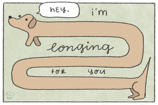 longing for you postcard