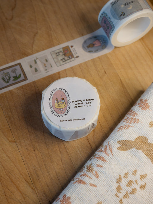 bunny and bear washi tape