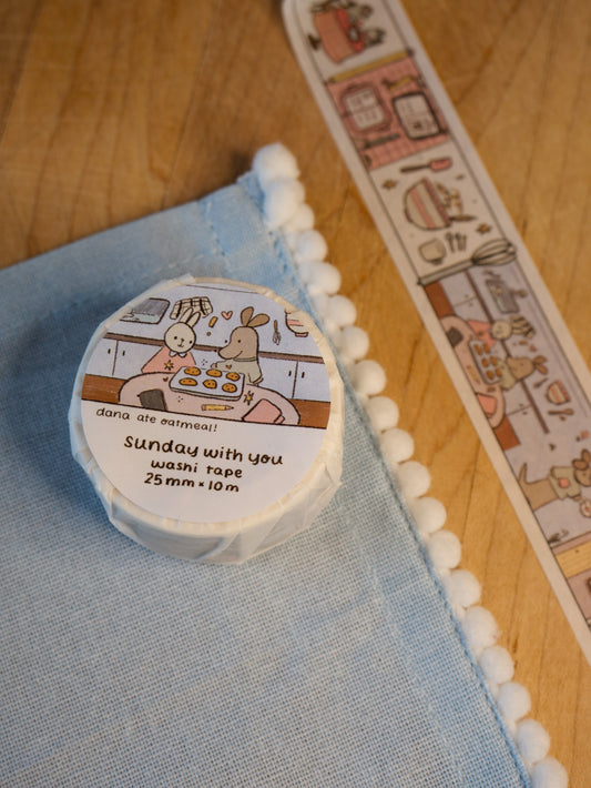 sunday with you washi tape