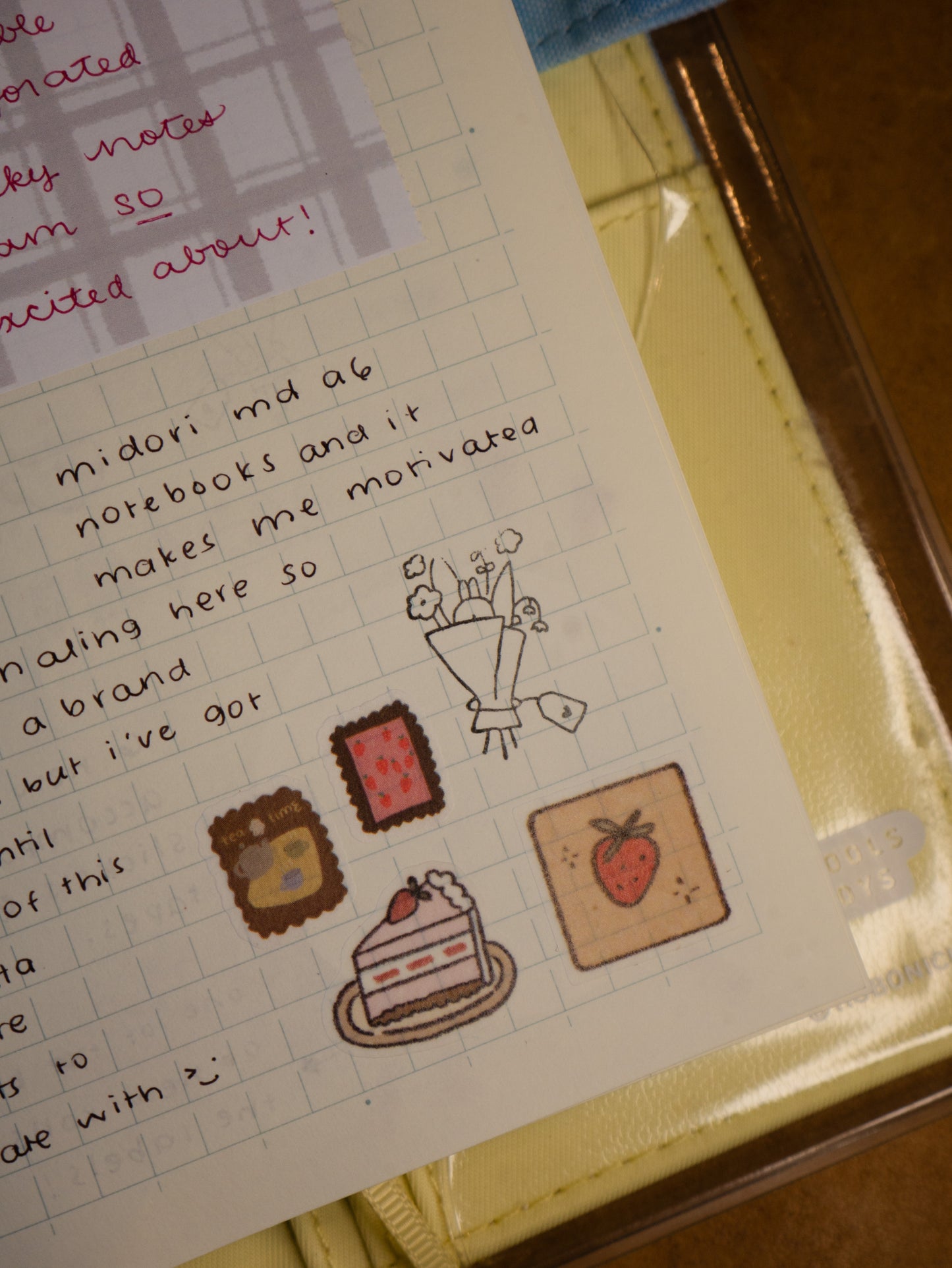 patchwork kiss cut sticker roll