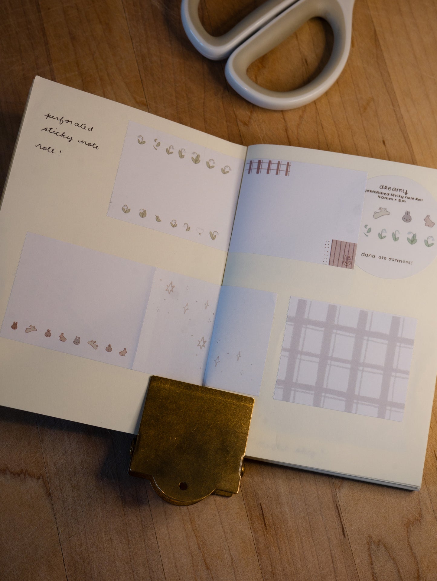 dreamy perforated sticky note roll