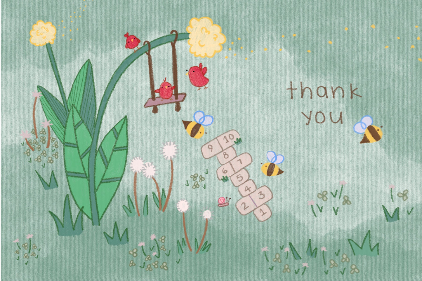 thank you postcard
