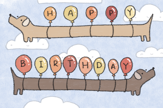 weenie balloons postcard