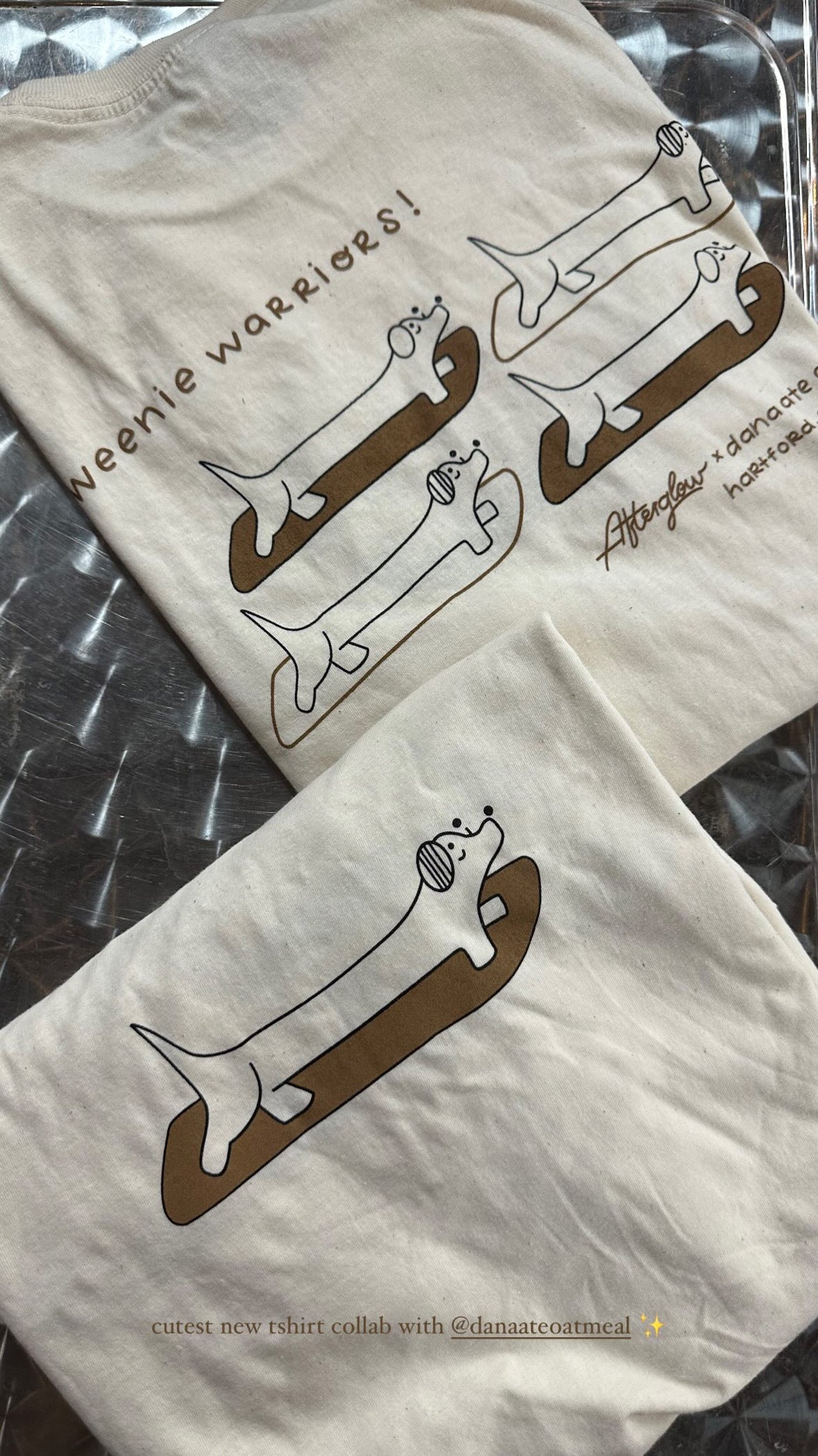 weenie warriors tee - limited edition collab with afterglow studio hartford