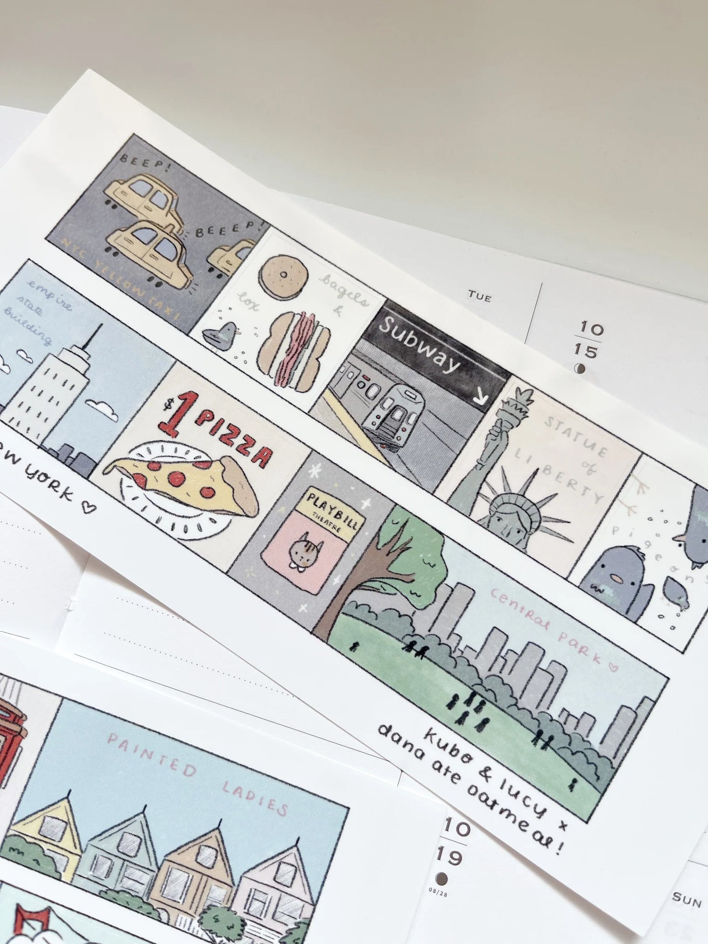 hello, new york city sticker sheet