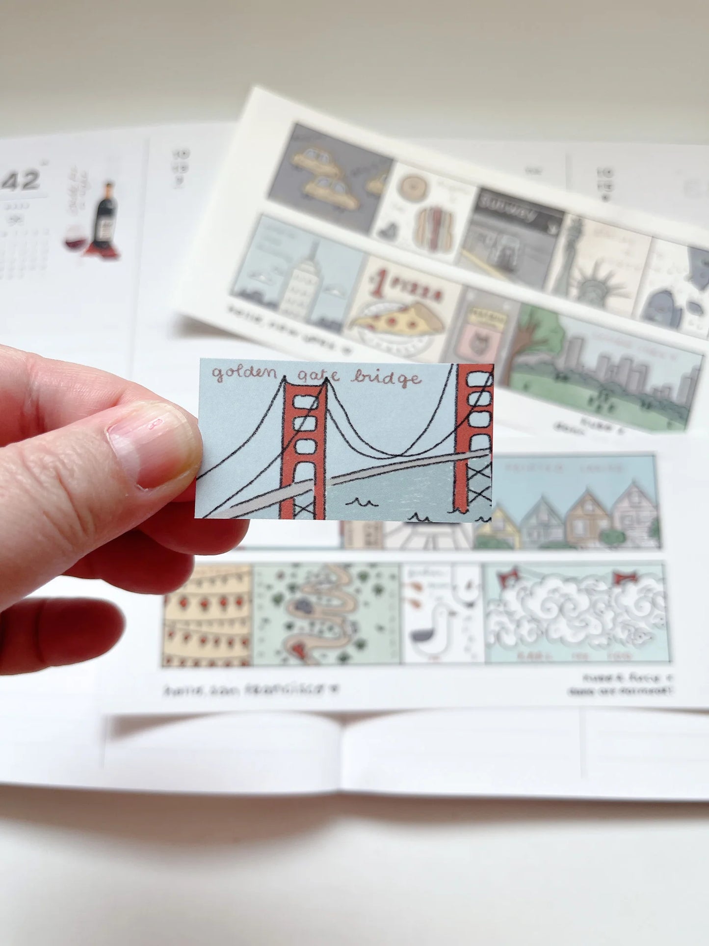 hello, san francisco sticker sheet