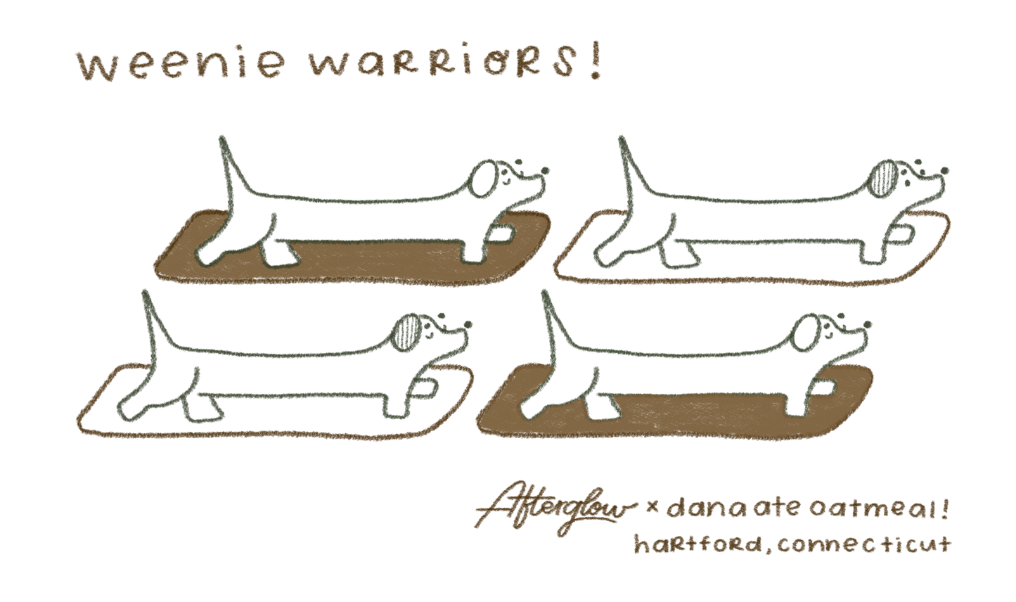 weenie warriors tee - limited edition collab with afterglow studio hartford