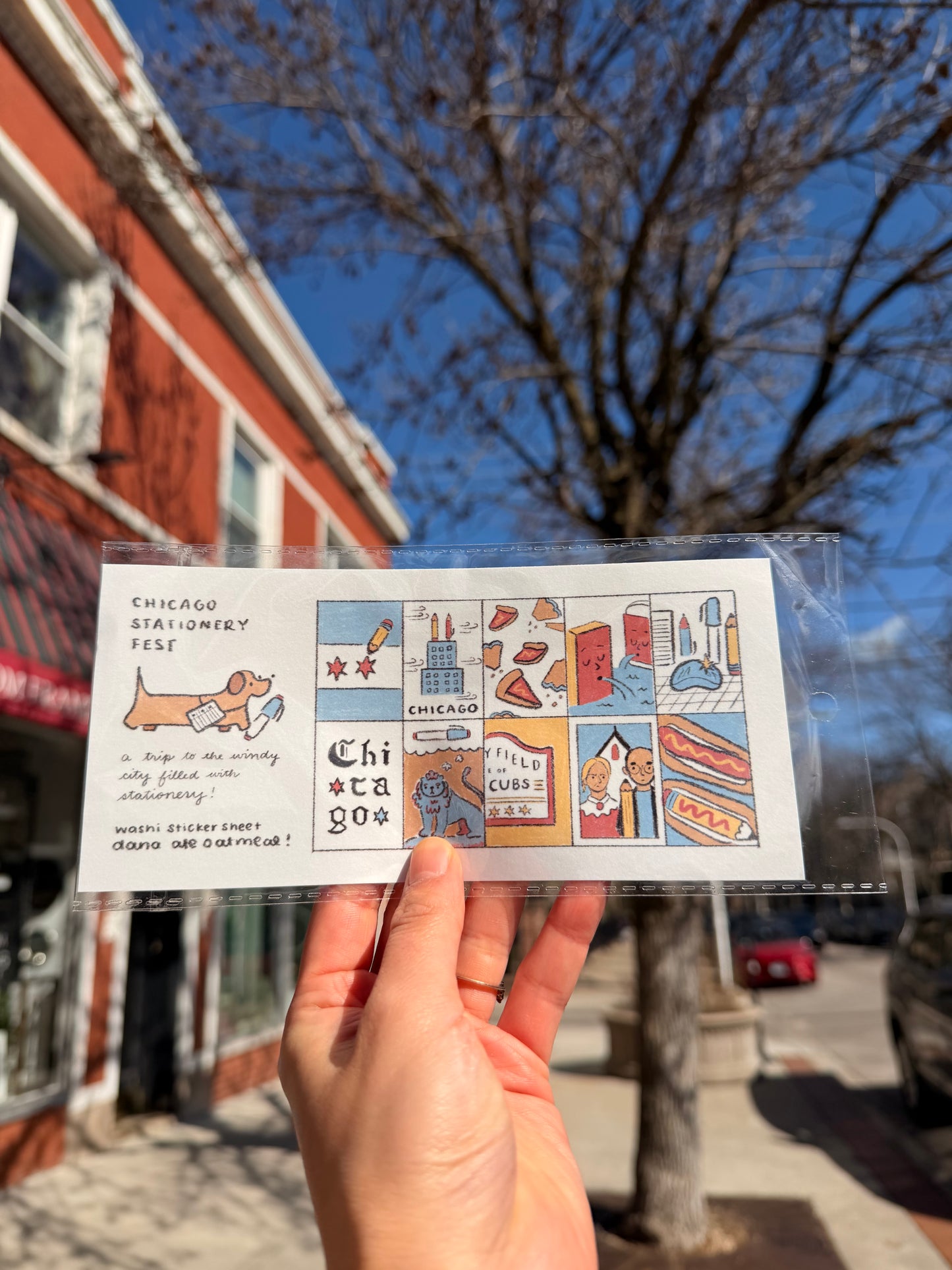 chicago stationery fest sticker sheet
