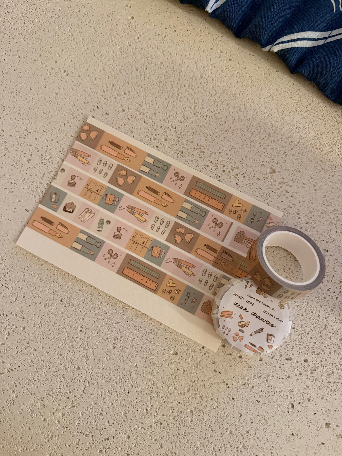 desk drawers washi tape