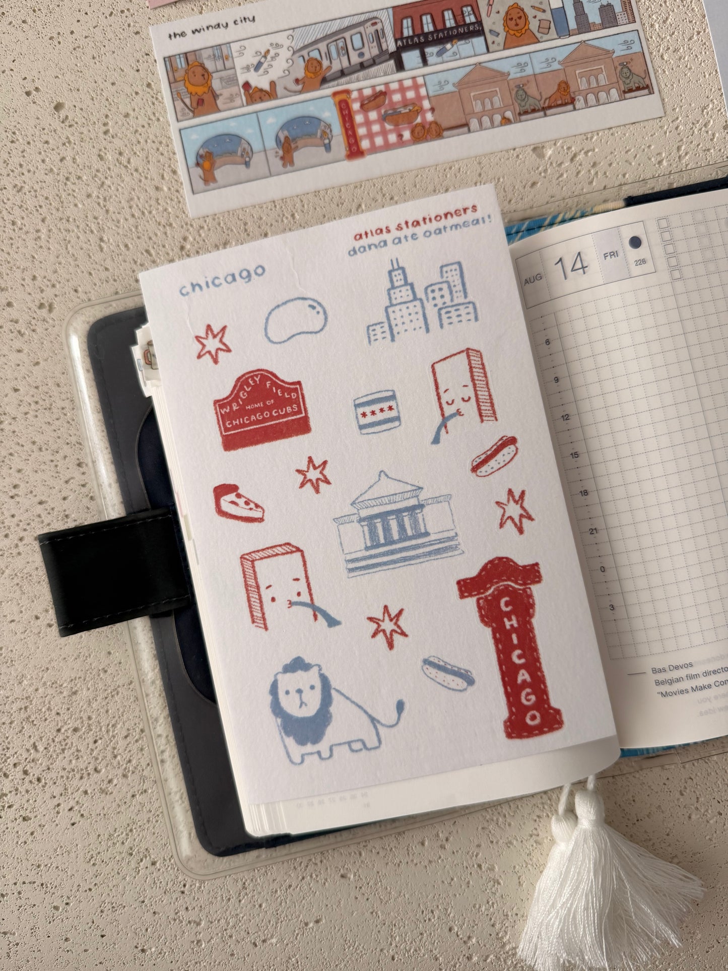 chicago (dana ate oatmeal! x atlas stationers)