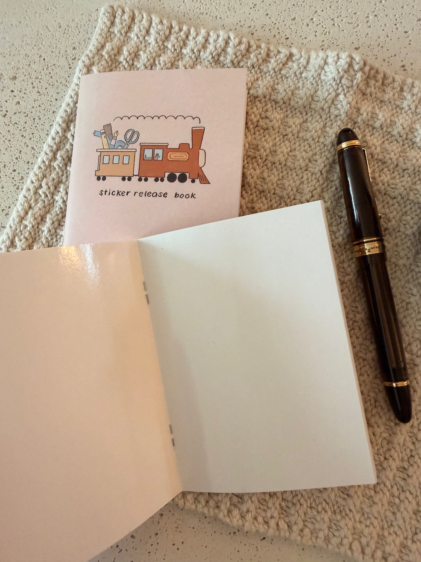 stationery train sticker release passport insert