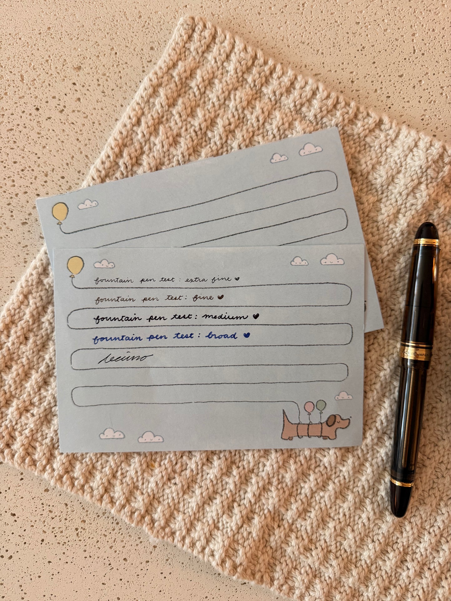 balloon dog memo pad