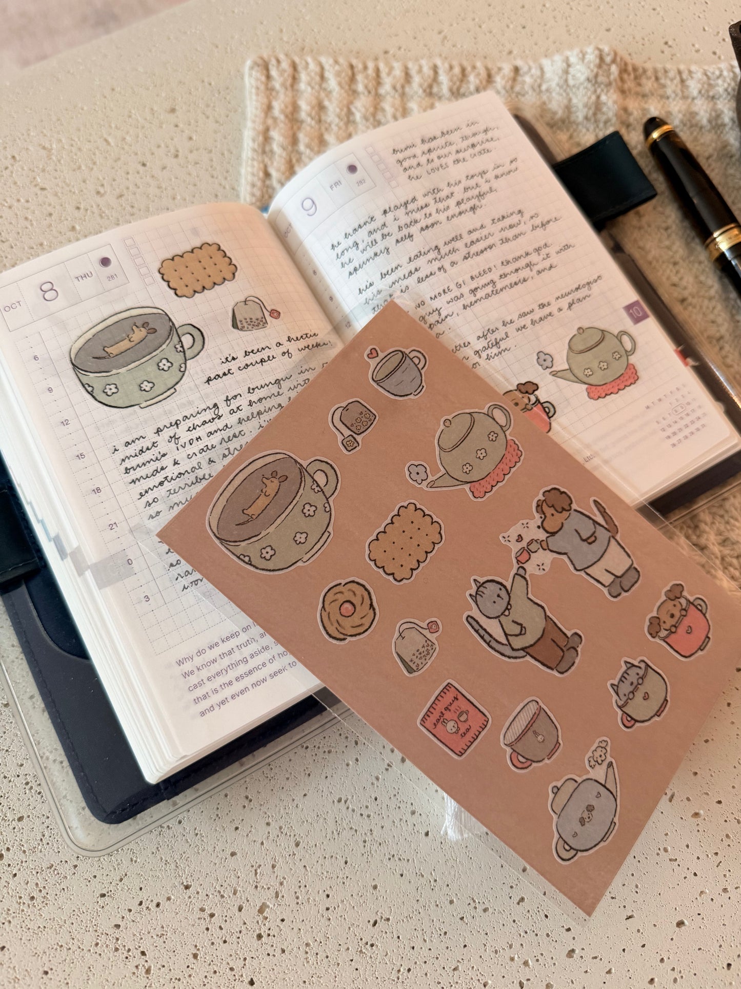 earl grey sticker sheet