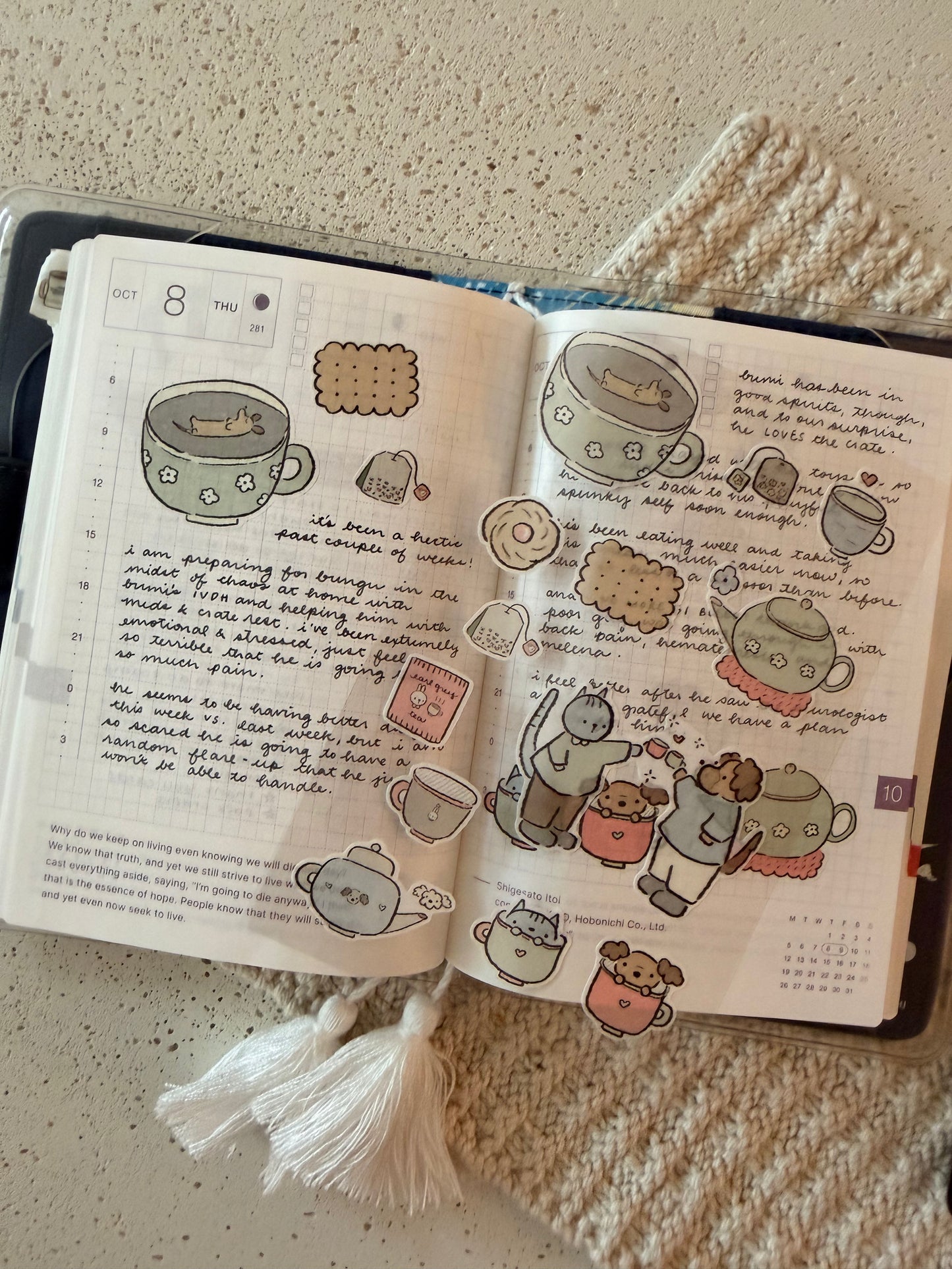 earl grey sticker sheet