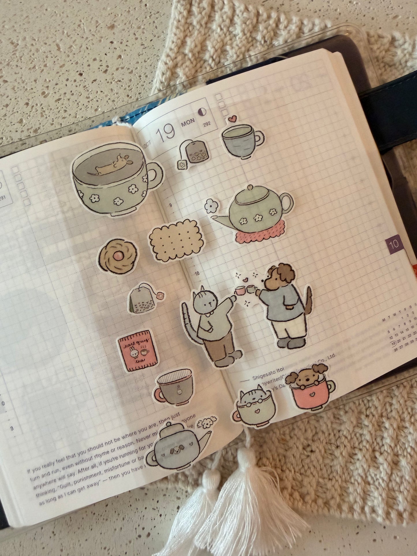 earl grey sticker sheet