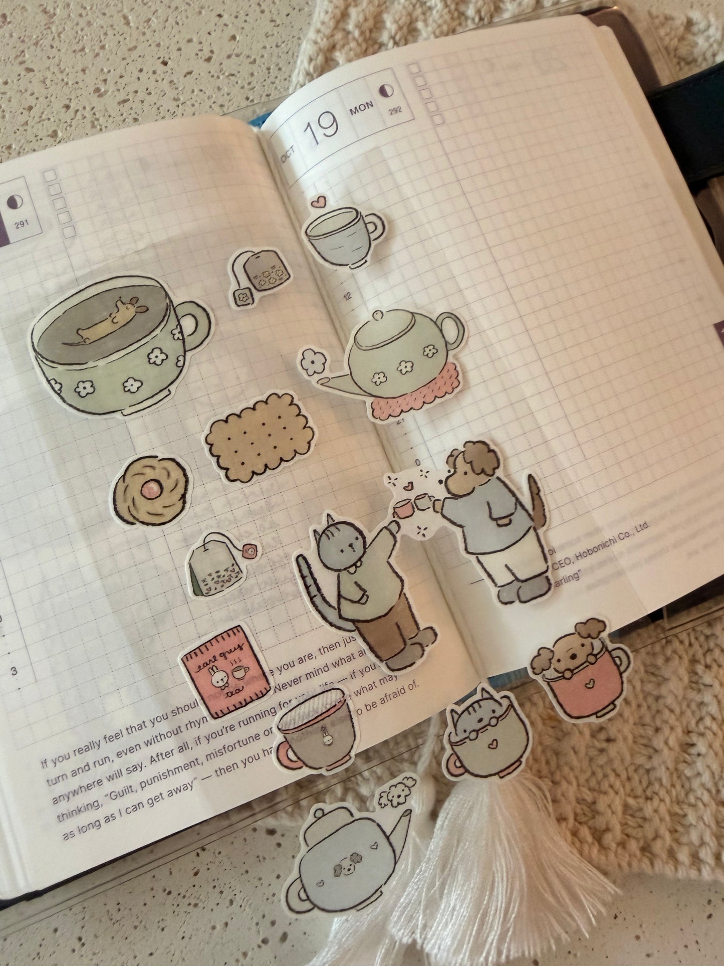 earl grey sticker sheet