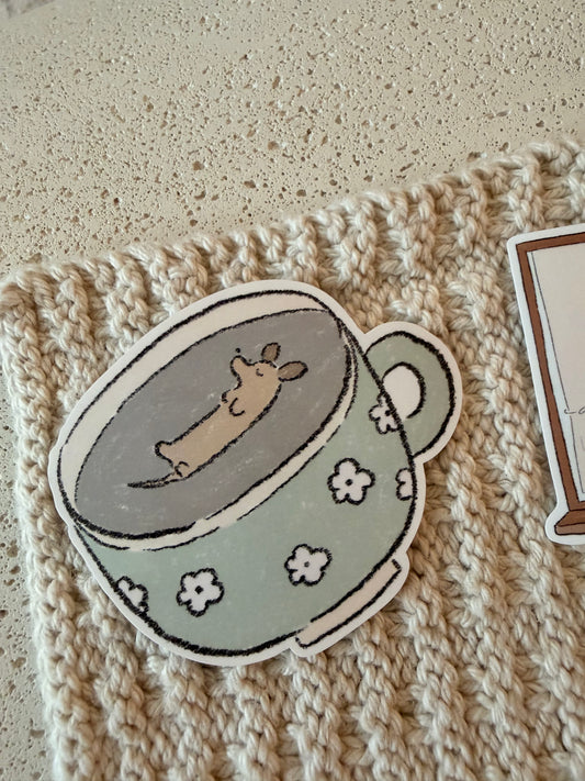 let's rest for a moment vinyl sticker