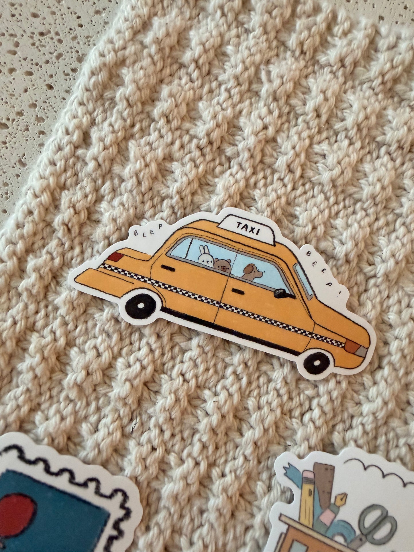 taxi vinyl sticker
