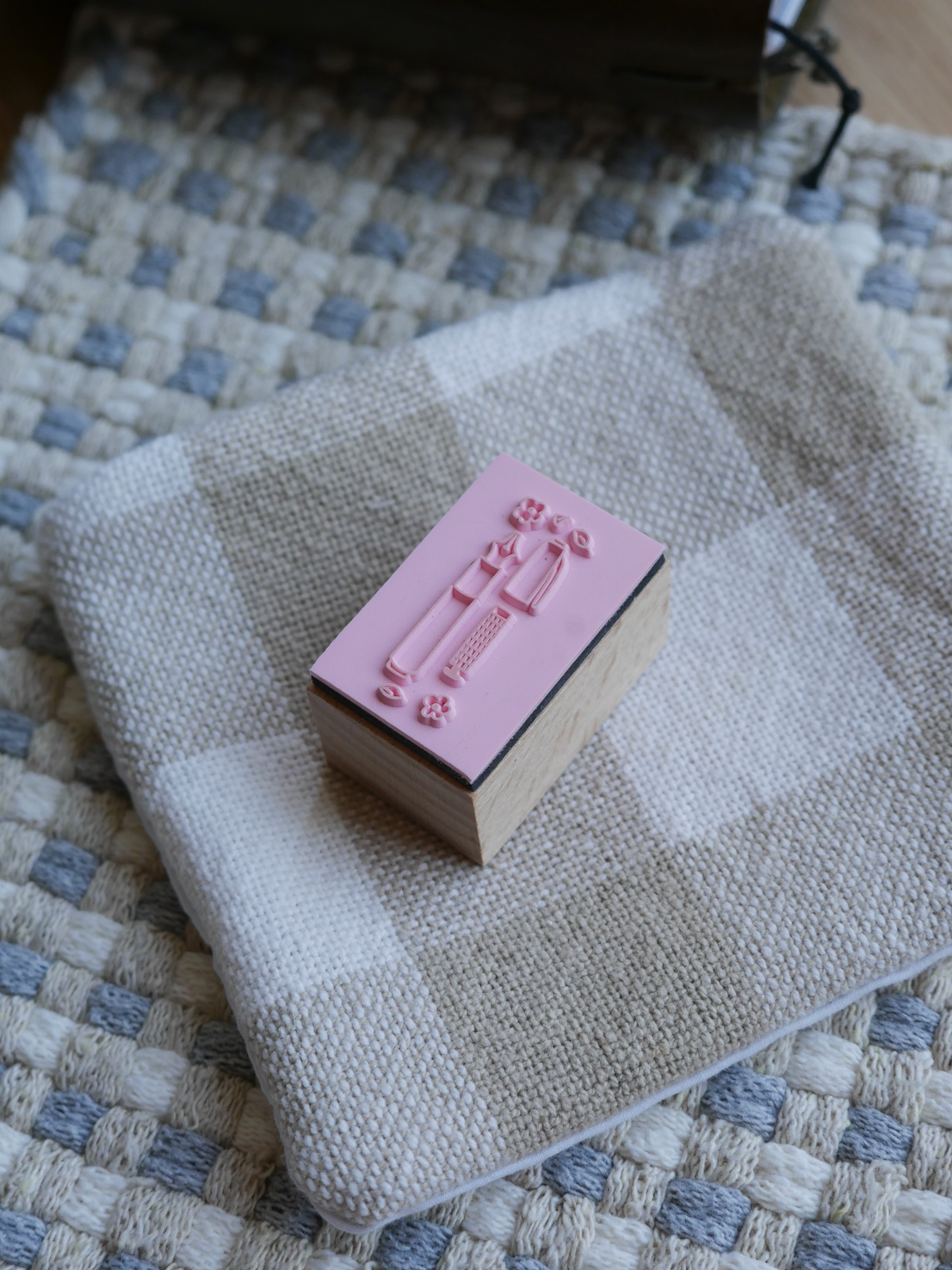 fountain pen wooden stamp