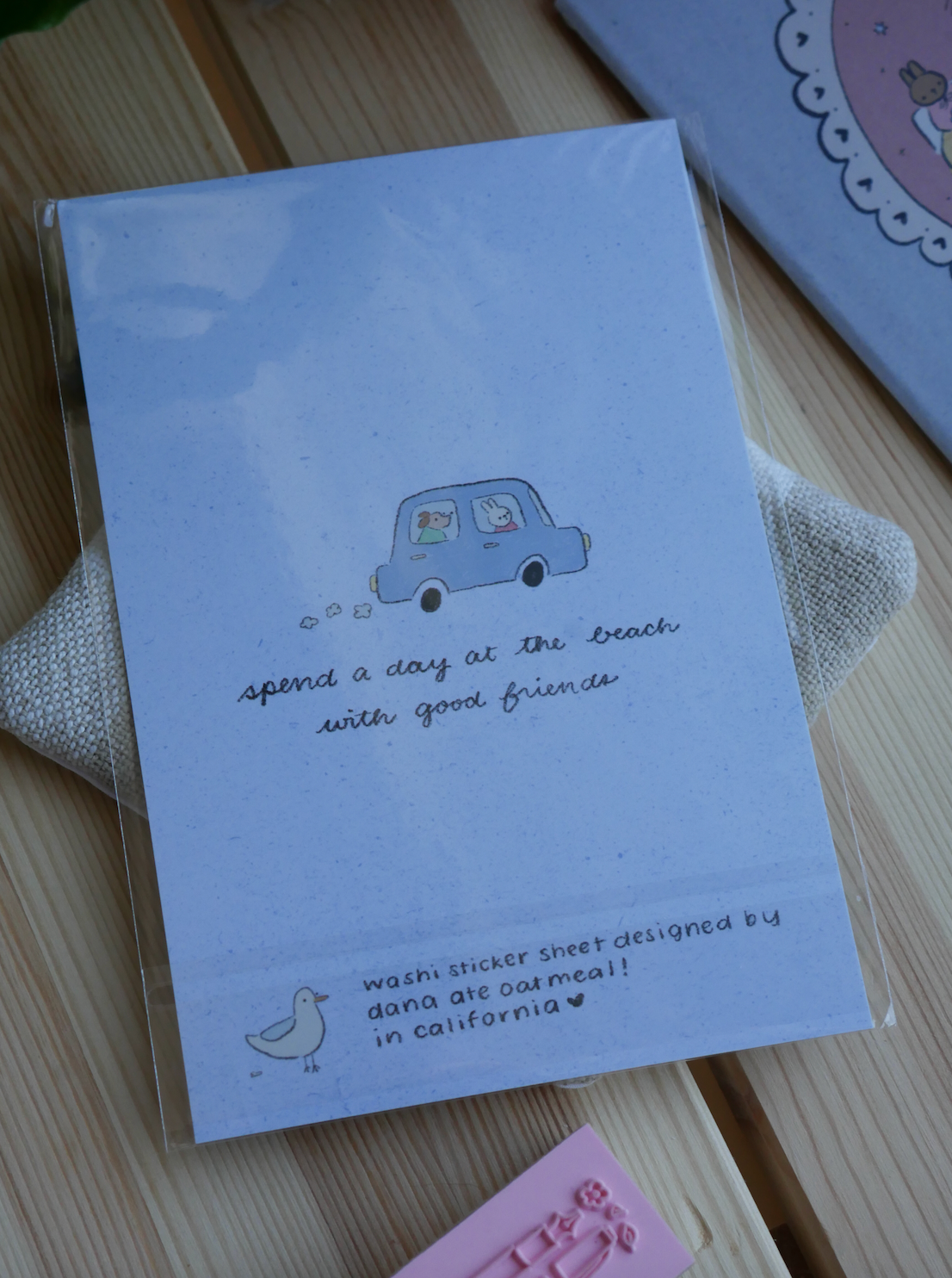 roadtrip to the beach washi sticker sheet
