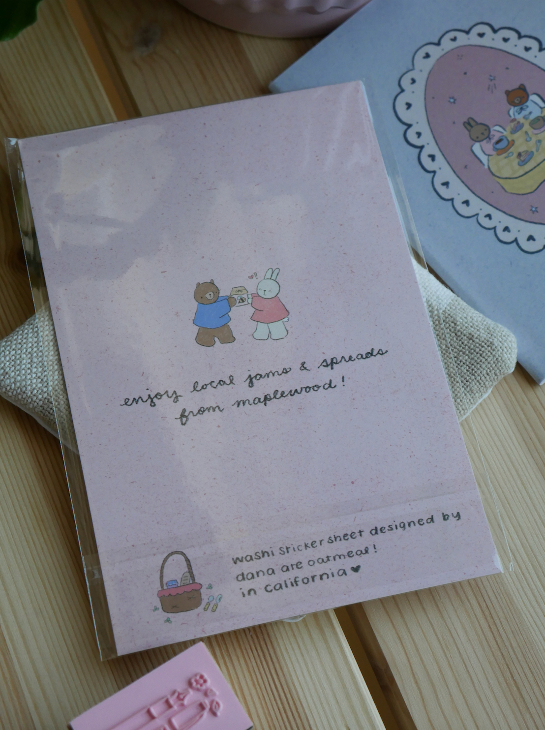 jam jars washi sticker sheet