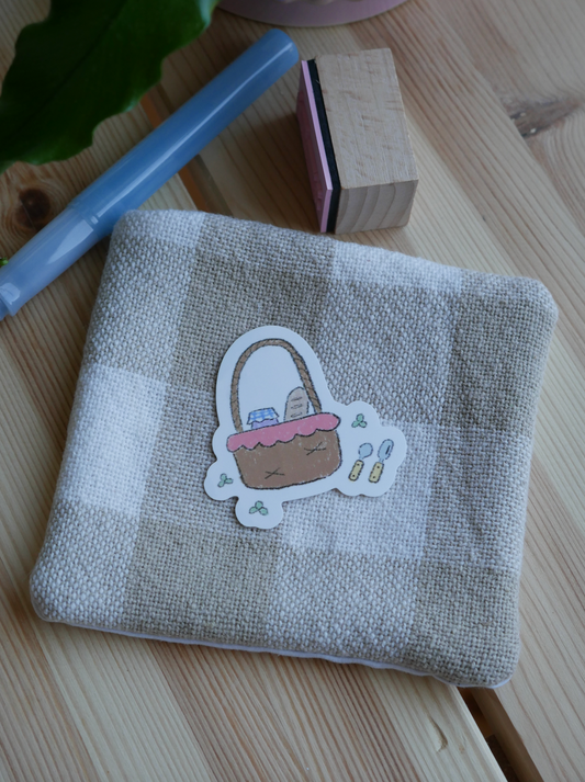 picnic basket vinyl sticker