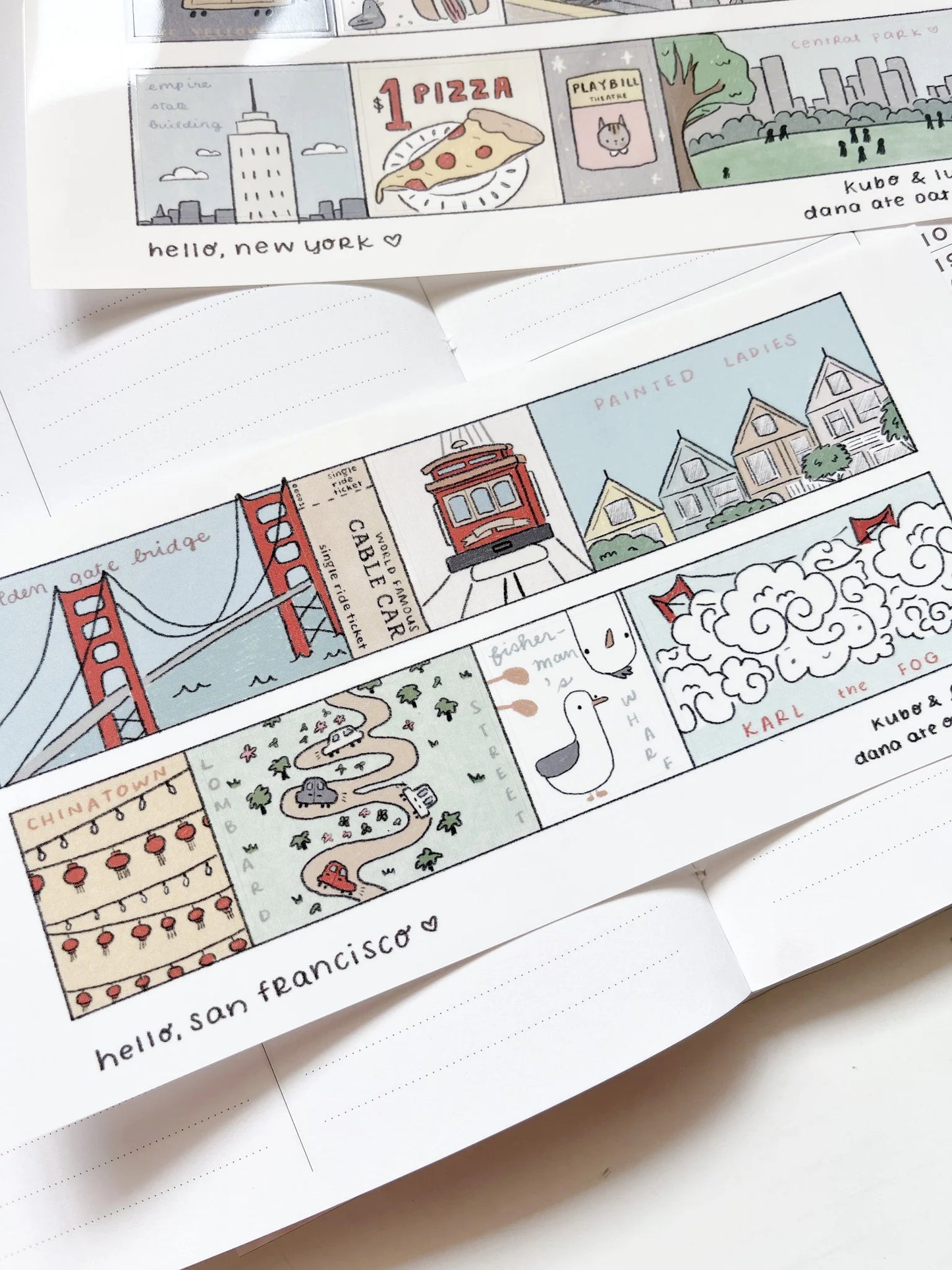 hello, san francisco sticker sheet